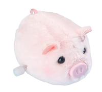 Beaupretty Wind Up Plush Pig for Household Plush Animal with Cute Pink Design Portable Indoor Clockwork Stuffed Critter Fun Boys