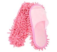 Beaupretty Winter Chenille Mop Slippers with Toe Opening Reusable Washable Floor Cleaning Shoes for Women Slip Dust Mops for Household Wet Dry Floor Care