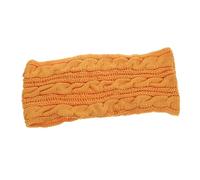 Beaupretty Winter for Women Chunky Cable Knit Scarf Warm Insulation for Cold Weather Versatile Outdoor Accessory Stylish Ear Warmer and Face Covering Ginger Yellow