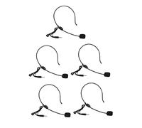 Beaupretty Wired Headset Microphones Easy to Use and Carry 5pcs with 3.5mm Threaded Head Omnidirectional Plastic Microphone Set for Performances and Stage Use
