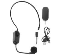 Beaupretty Wireless Head Mounted Microphone for Teachers Audio Amplifier Compatible with Smartphones Computers and Wireless Speakers for Teaching Public Speaking and Stage Performances