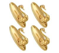 Beaupretty with Artistic Elegance Curtain Holdbacks 4pcs Made of Sturdy Zinc Alloy Easy Installation for Curtains and Clothes, for Office and Wallmounted Storage