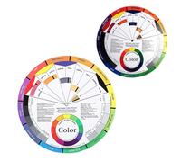 Beaupretty Women Makeup Color Wheel Learning Color Mixed Wheel 2Pcs for Professional Nail Design and Blending Practice