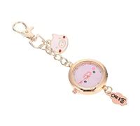Beaupretty Women Pocket Watch Rose Gold Clasp Fob Watch for Nurses | Golden Finish, 1 Button Battery Included, Holiday Gift Choice for Staff