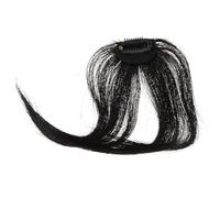 Beaupretty Women's Clip in Hair Bangs Fringe Temple Extensions Natural Looking Invisible Clip Synthetic Temporary Bangs Hairpiece