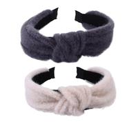 Beaupretty Women's Criss Cross Headband Bowknot Spa Headband Warm Winter Hair Wrap