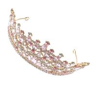 Beaupretty Women's Tiara Crown Wedding Headband Rhinestones Bridal Headpiece Elegant Headwear for Girls for Parties