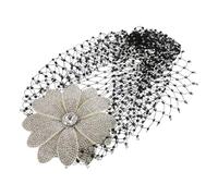Beaupretty Womens Vintage Floral Rhinestone Flower Hat Elegant Sparkle Headpiece for Weddings Parties Formal Events Timeless Hair Accessories with Durable Craftsmanship and Glamorous Appeal