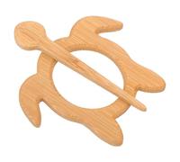 Beaupretty Wooden Animal Brooches for Sweater Decoration Animal Shawl Brooch Turtle Design Stylish Cardigan Pin Made of Wood for Event Party Daily Wear Funny Shawl Pin as Scarf Buckle Clip