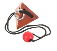 Beaupretty Wooden Brain Teaser Locking for Adults and Portable Relaxing Puzzle with Craftsmanship Mind Exercise Game to Patience and Intelligence Safe Educational