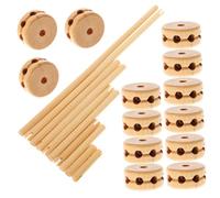 Beaupretty Wooden Building Blocks for Safe Rounded Edges Creative Educational Construction Enhances Hand Eye Coordination and Intelligence Development Solid Puzzle Kit