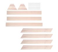 Beaupretty Wooden Chicken Perch Standing Rack for Parrots and Chicks, Beige Bird Stand with Cultivate Ability and PET Entertainment Features, for PET Bird Cage Use