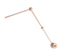Beaupretty Wooden Crib Mobile Holder Arm Safe Hanging Bracket for Nursery Music Box Attachment Adjustable Stand for Development