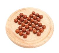 Beaupretty Wooden Diamond Chess Board Game for Adults and Single Player Cognitive Brain Teaser Smooth Painted Surface Educational Mind Game for Intelligence and Logical Thinking Development