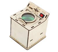 Beaupretty Wooden DIY Washing Machine Science Experiment for Preschool Educational Hands Assembly Materials Independent Thinking Development Birthday Boys