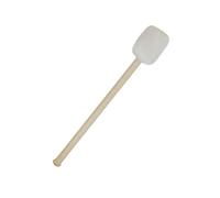 Beaupretty Wooden Drumstick with White Cashmere Felt Head Non-slip Grip Percussion Mallet for Bass Drum for Beginners School Bands Concerts and Professional Practice