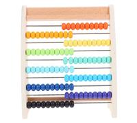 Beaupretty Wooden Educational Abacus for Row Practical Calculation Bead Frame Math Cognition for Childrens Arithmetic Learning and Hand Eye Coordination Development