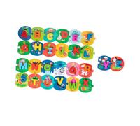 Beaupretty Wooden Educational for English Letter Matching Cards Fun Learning Game for Boys and Develop Reasoning Skills and Concentration