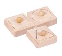 Beaupretty Wooden Educational Shape Matching for Geometrical Sorting Blocks for Cognitive Development Enhances Logical Thinking and Hand Eye Coordination Safe Material Montessori Learning