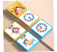 Beaupretty Wooden Educational Teaching Clock for Design Multifunctional Learning to Develop Logical Thinking Hand Eye Coordination and Recognition Skills