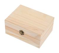 Beaupretty Wooden Essential Oil Storage Box with Lattice Design Robust Wood Organizer for Aromatherapy Bottles Dustproof Protective Case Spa Gift for Women