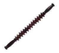 Beaupretty Wooden Fascia Massage Roller Stick with Eight Wheels for Deep Tissue Body Relief and Muscle Relaxation Manual Massager for Neck Shoulders Arms Legs and Feet