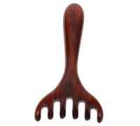 Beaupretty Wooden Foot Massage Rake with Six Prongs and Long Handle for Acupoint Stimulation and Relaxation Manual Massage Tool for Home and Wellness Use