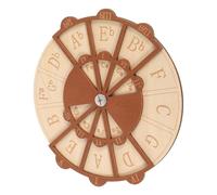 Beaupretty Wooden Guitar Circle of Fifths Chord Trainer with Visual Guidance Portable Music Theory Wheel for Beginners Students Accelerated Chord Mastery Guitar Practice Aid