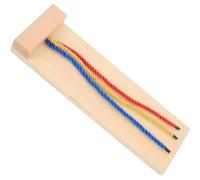 Beaupretty Wooden Hair Braiding for Life Skill Braiding Practice Game Early Learning Cognitive Activity