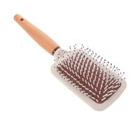 Beaupretty Wooden Hair Brush with Cushion Bristles Massage Scalp Comb for Women Men and Boy Girl Sandalwood Hair Detangler Travel-friendly Design