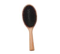 Beaupretty Wooden Hair Comb with Beech Handle and Bristles Detangling and Scalp Massage Brush for Women and Men Practical Styling Tool for Long and Short Hair Smooth Rounded Teeth Ergonomic