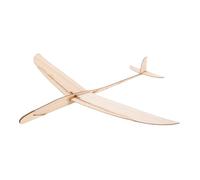 Beaupretty Wooden Hand Launch Glider Airplane Easy Assembly Natural Wood Model Aircraft Kit for Indoor Outdoor Family Interaction Aerodynamic Design Long Distance Flight