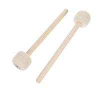 Beaupretty Wooden Handle Felt Head Drumsticks 2pcs for Teaching and Adult Percussion Use Soft Wool Mallet Tips