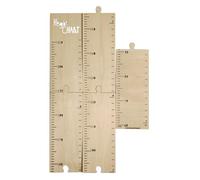 Beaupretty Wooden Height Ruler Growth Chart for Adhesive Measurement Chart Easy Installation Without Bubbles for Room Decor and Tracking Growth