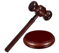 Beaupretty Wooden Judge Gavel with Base Practical Hammer for Lawyers Judges and Auctioneers Fine Workmanship Lightweight and Design