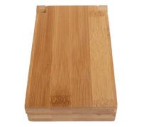 Beaupretty Wooden Mancala Board Game Set with Foldable Board and Dedicated Storage Box 48Pcs Beads Suitable for Family Interaction