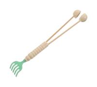 Beaupretty Wooden Massage Stick Handheld Body Massager for Back Self Care Ergonomic Design Long Handle for Men and Women Meridian Tapping Tool for Relaxation