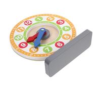 Beaupretty Wooden Math Learning Teaching Clock for Large Clock Model Color Recognition Educational for Early Reading and Intellectual Development