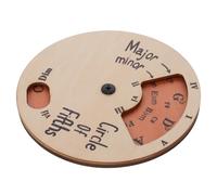 Beaupretty Wooden Melody Tool Circle of Fifths Wheel for Musicians Music Theory Chord Wheel for Beginners and Professionals Visual Instrument Aid for Guitar Piano Songwriting
