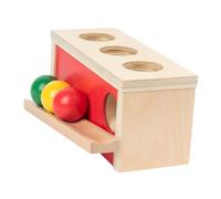 Beaupretty Wooden Press Ball Educational Hand Eye Coordination Developing Arm Strength Colorful Design for Preschool Learning Game