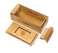 Beaupretty Wooden Puzzle Box with Hidden Compartment for Brain Teaser Educational Cognitive Game for Teenagers Safe Premium Construction Fun Challenge for Developing Mind Skills