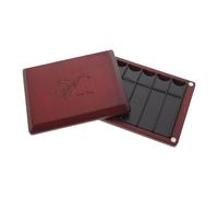 Beaupretty Wooden Reed Case for Saxophone Clarinet and Oboe Double-sided Holder for Up to Reeds Scratch-resistant Storage Box with Artistic Finish Portable
