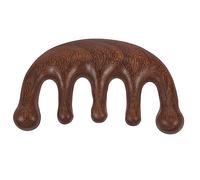 Beaupretty Wooden Scalp Massage Comb Wide Tooth Gua Comb for Hair Care Promotes for Relaxation Suitable for Thick Long Hair Ergonomic Design