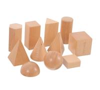 Beaupretty Wooden Shape Matching Blocks Educational for Fine Polished Geometric Construction Enhancing Hand Eye Coordination and Logical Thinking Safe Parent Interactive Plaything