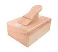 Beaupretty Wooden Shoe Polish Box Shoe Shine Organizer with Foot Rest Multi-tool Accommodation Space-saving Organizer for Office and Home Use 28.00X20.00X20.00cm