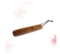 Beaupretty Wooden Shoehorn Long Handle Solid Wood Shoe Horn Tool for Men Women Elderly Relief Easy Wear Assistant with Hanging Strap for Boots Heels Trainers
