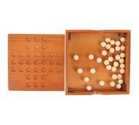 Beaupretty Wooden Single Chess Peg Game and Adults, Educational Intelligence Board Game, Fidget Chess Board for Family and Solitary Play