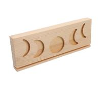 Beaupretty Wooden Tarot Card Stand Multitier Moon Phase Altar Display Holder Rectangle and Moon Shape for Witch Divination Ceremonial Tools Elegant Minimalist Organizer