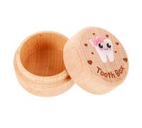 Beaupretty Wooden Tooth Box for Boys and Compact Tooth Keepsake Storage Box with Modern Minimalist Design and Hair Preservation Case Elegant Nursery Organizer