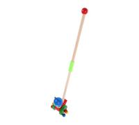 Beaupretty Wooden Walker Push with Cartoon Animal Design Multifunctional Walker for Early Learning and Motor Skill Development Lightweight Portable Cart for Boy Girl